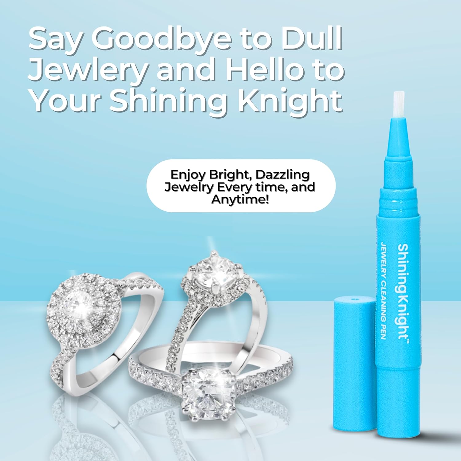 Shining Knight® Jewelry Cleaning Pen Clean + Sparkle Stick